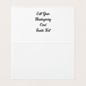 Eekhoorn in de herfst, Happy Thanksgiving! Kaart (Binnenkant ongevouwen)