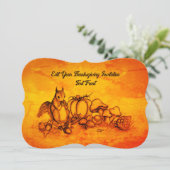 Eekhoorn in de herfst, Happy Thanksgiving! Kaart (Staand voorkant)