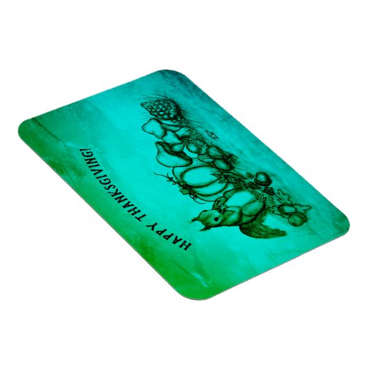 Eekhoorn in de herfst, Happy Thanksgiving! Magneet (Rechterzijde)