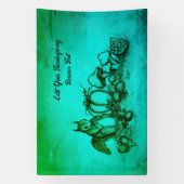 Eekhoorn in de herfst, Happy Thanksgiving! Spandoek (Verticaal)