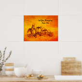 Eekhoorn in de herfst, Prettig Thanksgiving! Poster (Keuken)
