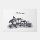 Eekhoorn in de herfst, Welkom Deurmat (Voorkant)