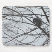 Eekhoorn in de sneeuwpop muismat (Voorkant)