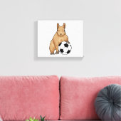 Eekhoorn in de sport canvas afdruk (Insitu (Woonkamer))