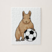 Eekhoorn in de sport legpuzzel (Verticaal)