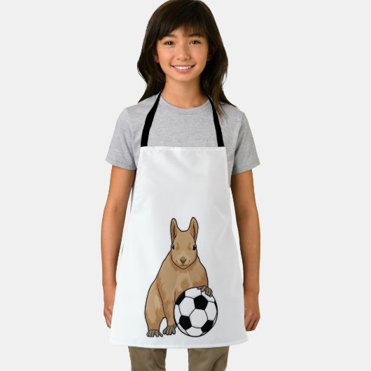 Eekhoorn in de sport schort (Insitu)