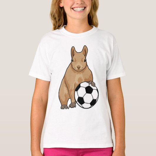 Eekhoorn in de sport t-shirt (Voorkant)