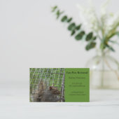 Eekhoorn in de val visitekaartje (Staand voorkant)