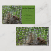 Eekhoorn in de val visitekaartje (Voorkant / Achterkant)