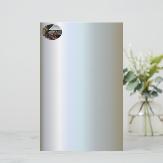 Eekhoorn in de Vogelfeeder Briefpapier (Staand voorkant)