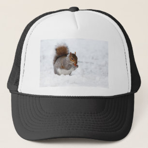 Eekhoorn in de winter trucker pet