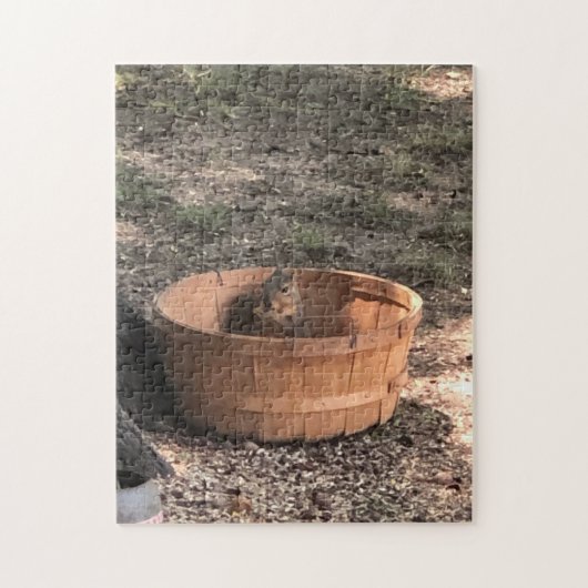 Eekhoorn in een mand legpuzzel (Verticaal)
