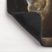 Eekhoorn in een pleister van zonlicht muismat (Hoek)