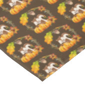 Eekhoorn in Floral Wreath Herfst Rustic Pattern Tafelkleed (Gekanteld)