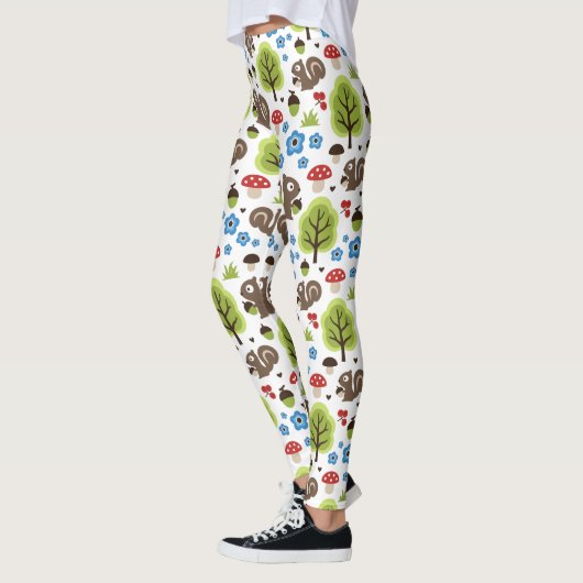 Eekhoorn in het eikenbos leggings (Links)