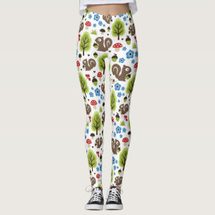 Eekhoorn in het eikenbos leggings