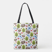Eekhoorn in het eikenbos tote bag (Achterkant)