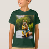 Eekhoorn in het regen T-shirt (Voorkant)