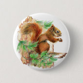 eekhoorn in het wild levende Button (Voorkant)