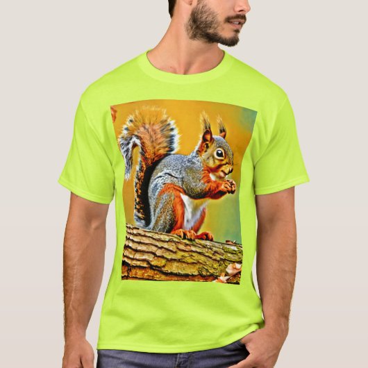 eekhoorn in Natuur T-shirt (Voorkant)