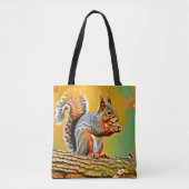 eekhoorn in Natuur Tote Bag (Voorkant)