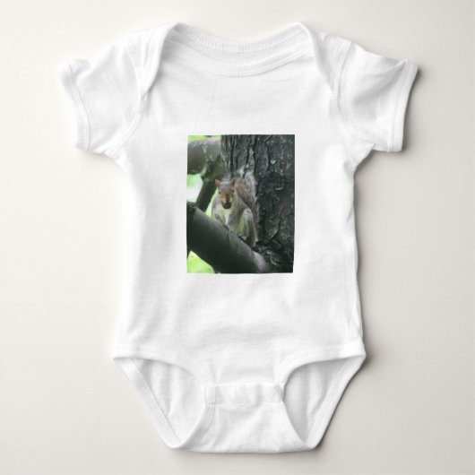 Eekhoorn in Shirt van het Baby van de Boom het (Voorkant)