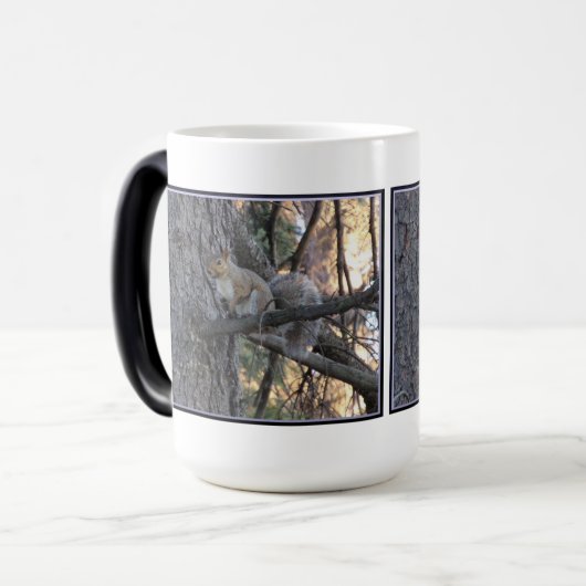 Eekhoorn in Tree Magic Morphing Mok (Voorkant links)
