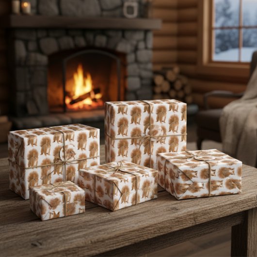 eekhoorn inpakpapier vel