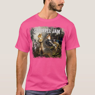 Eekhoorn Jam grappige eekhoorn rock groep T-shirt