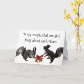 Eekhoorn Jubileum Kaart (Gele Bloem)