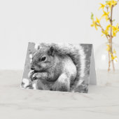 eekhoorn kaart (Gele Bloem)