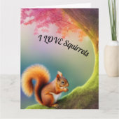 eekhoorn kaart (Voorkant)