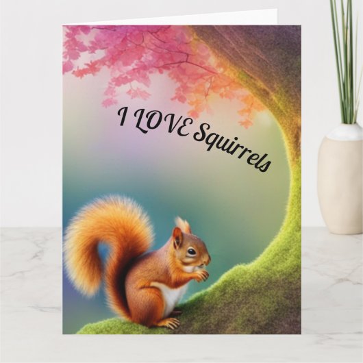 eekhoorn kaart (Voorkant)