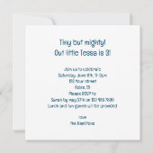 Eekhoorn kaart, Eekhoorn verjaardag uitnodiging (Achterkant)