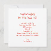 Eekhoorn kaart, Eekhoorn verjaardag uitnodiging (Achterkant)