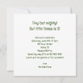 Eekhoorn kaart, Eekhoorn verjaardag uitnodiging (Achterkant)