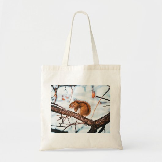 Eekhoorn Kaart Tote Bag (Voorkant)