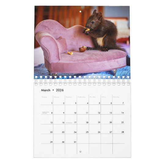 eekhoorn kalender (Mar 2026)