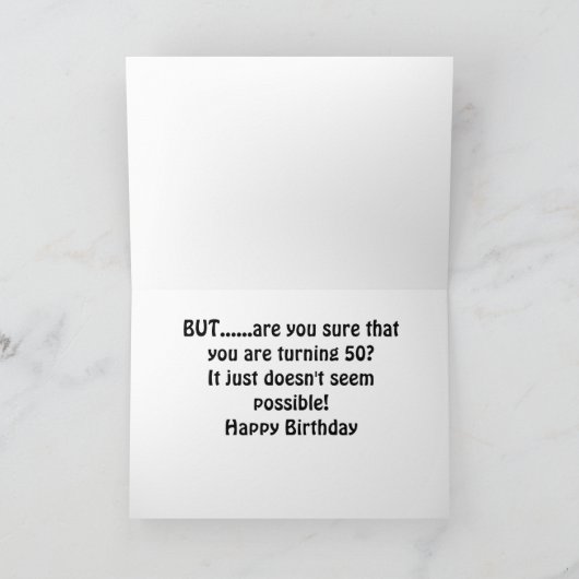 EEKHOORN KAN NIET GELOVEN DAT HET JE "50STE" VERJA KAART (Binnen)