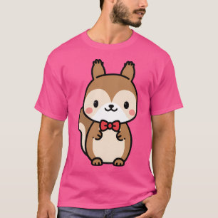 Eekhoorn Kawaii Bow Stropdas Zoo Dagtrip Jongens M T-shirt