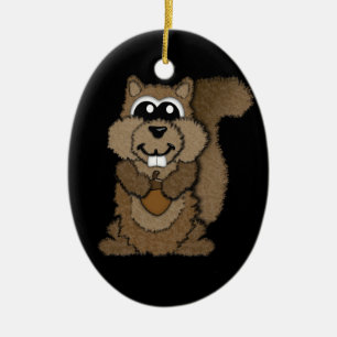 eekhoorn keramisch ornament