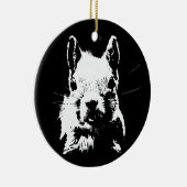 eekhoorn keramisch ornament (Rechts)