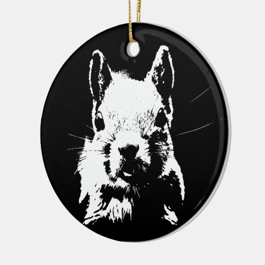 eekhoorn keramisch ornament (Links)