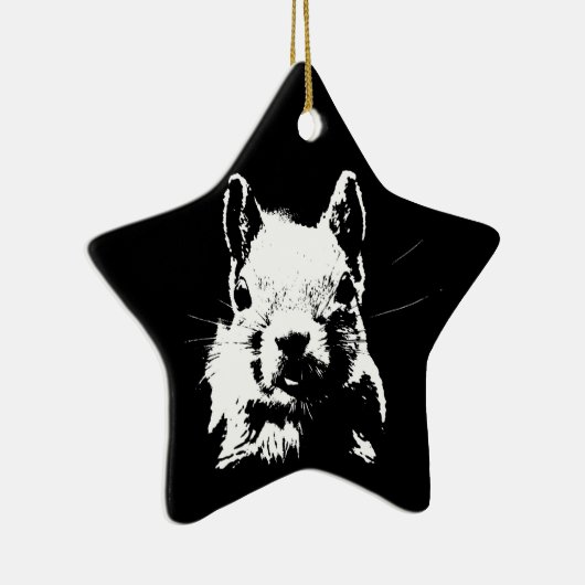 eekhoorn keramisch ornament (Rechts)