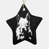 eekhoorn keramisch ornament (Links)