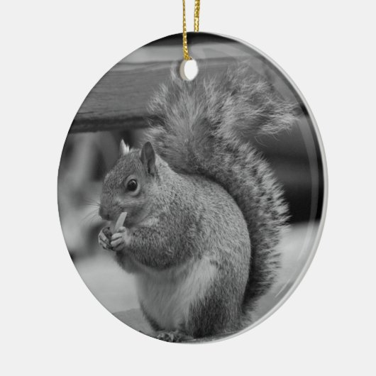 eekhoorn keramisch ornament (Links)