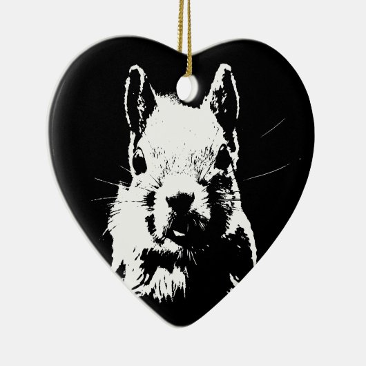 eekhoorn keramisch ornament (Rechts)