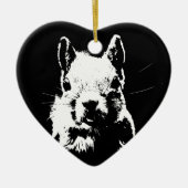 eekhoorn keramisch ornament (Voorkant)