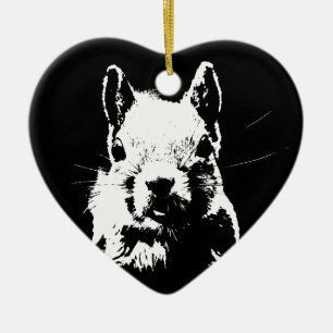 eekhoorn keramisch ornament