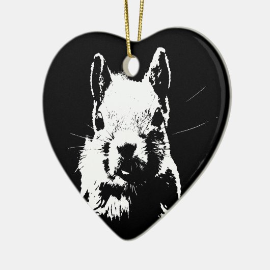 eekhoorn keramisch ornament (Links)